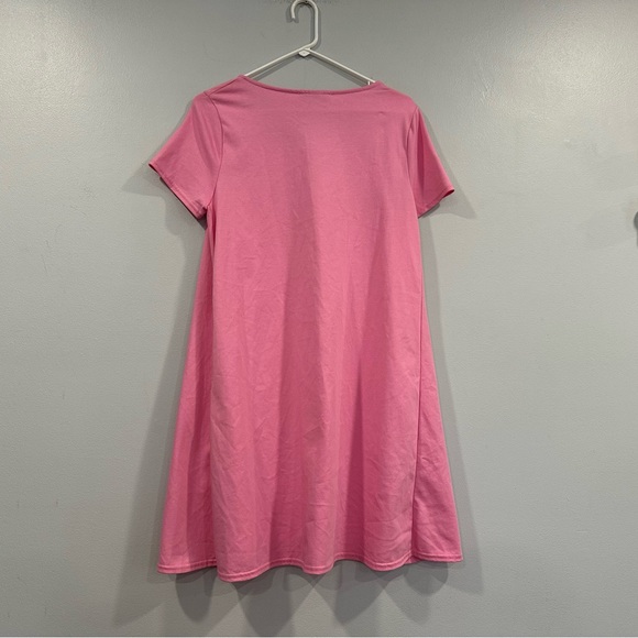 Cotton Emporium Pink Short Sleeve Dress Small S - Picture 4 of 8